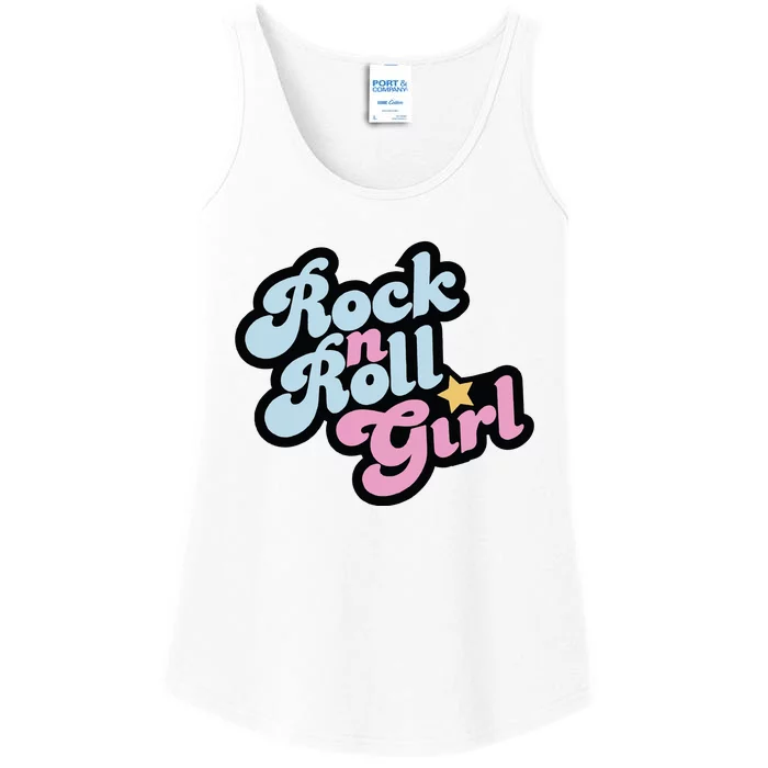 Rock N Roll Girl Ladies Essential Tank