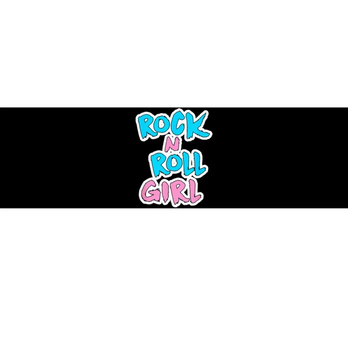 Rock N Roll Girl Music Fan Bumper Sticker