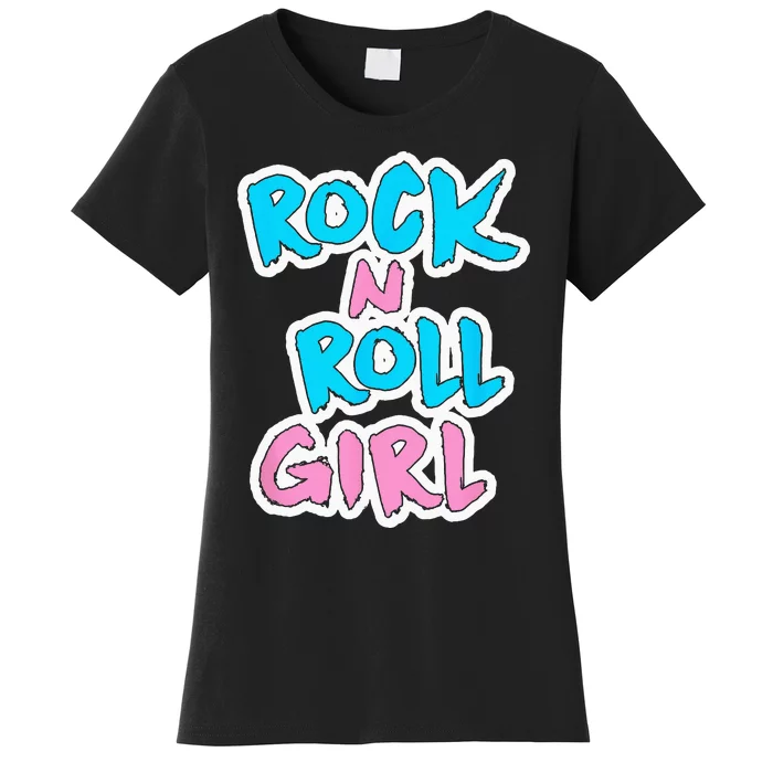 Rock N Roll Girl Music Fan Women's T-Shirt