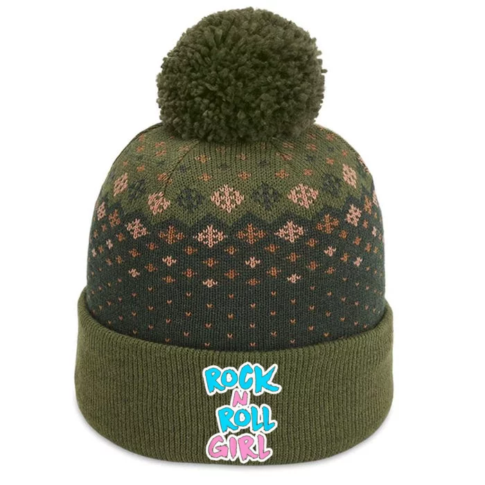 Rock N Roll Girl Music Fan The Baniff Cuffed Pom Beanie