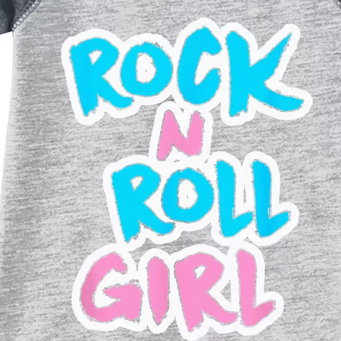 Rock N Roll Girl Music Fan Infant Baby Jersey Bodysuit