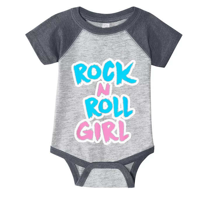 Rock N Roll Girl Music Fan Infant Baby Jersey Bodysuit