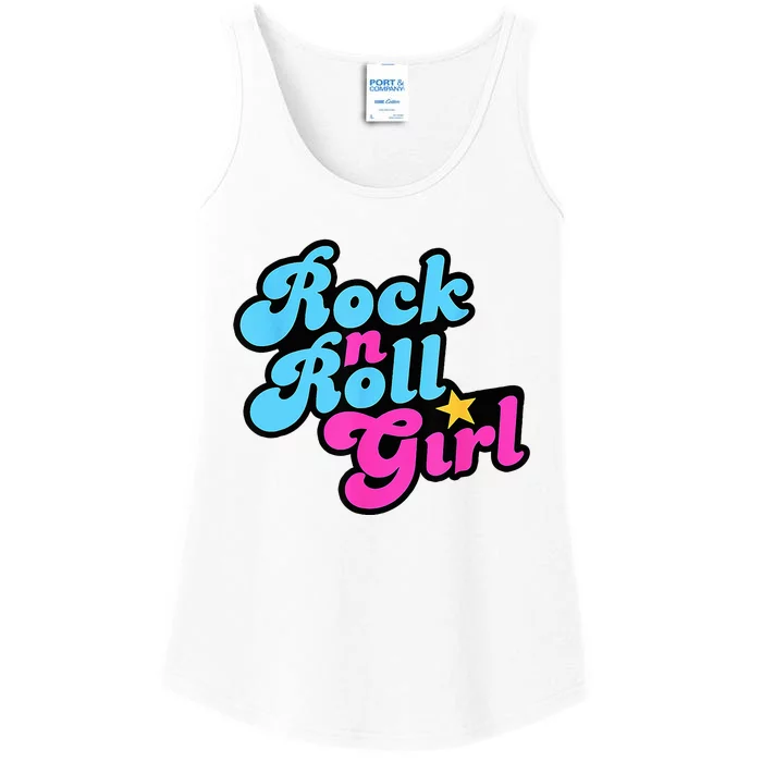 Rock N Roll Girl Ocean Fish Halloween Costumes Ladies Essential Tank