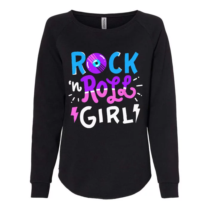 Rock N Roll Girl Music Womens California Wash Sweatshirt