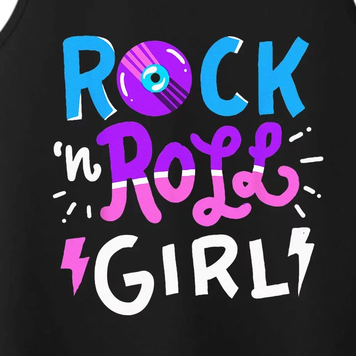 Rock N Roll Girl Music Performance Tank