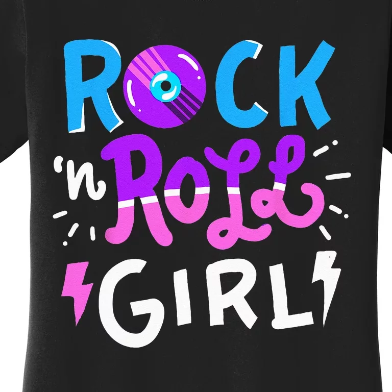 Rock N Roll Girl Music Women's T-Shirt