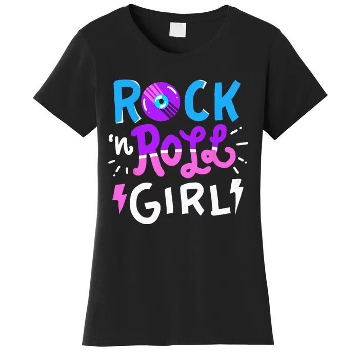 Rock N Roll Girl Music Women's T-Shirt