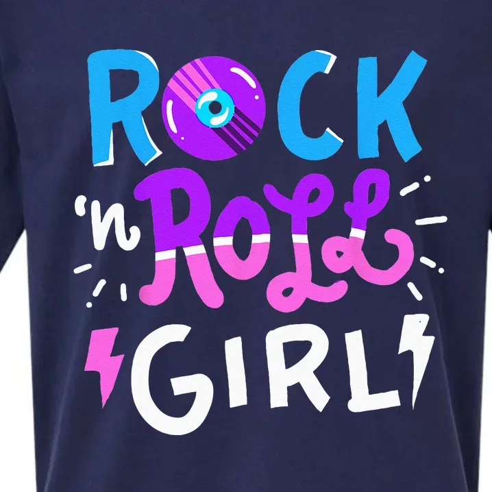 Rock N Roll Girl Music Sueded Cloud Jersey T-Shirt