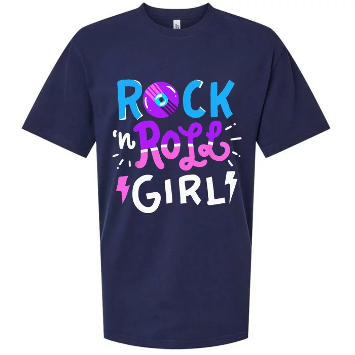 Rock N Roll Girl Music Sueded Cloud Jersey T-Shirt