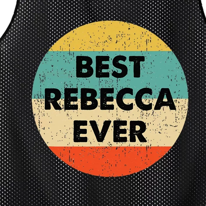 Rebecca Name Mesh Reversible Basketball Jersey Tank