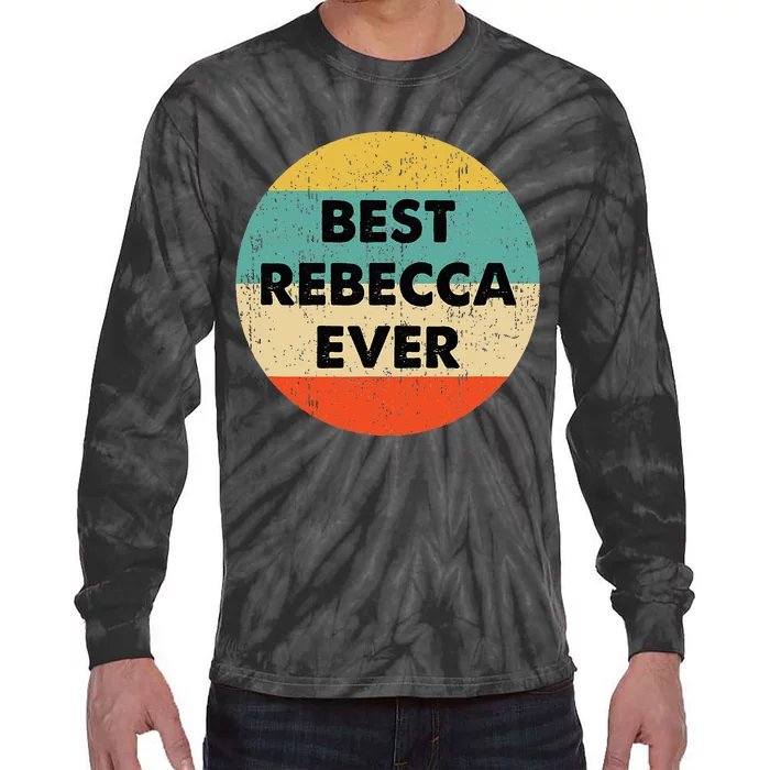 Rebecca Name Tie-Dye Long Sleeve Shirt