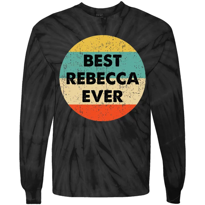 Rebecca Name Tie-Dye Long Sleeve Shirt