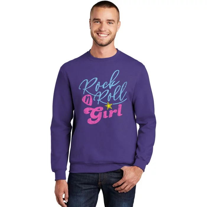 Rock N Roll Girl Purple Sweatshirt