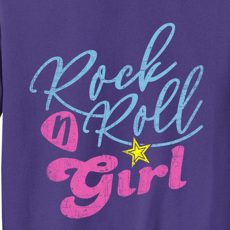 Rock N Roll Girl Purple Sweatshirt