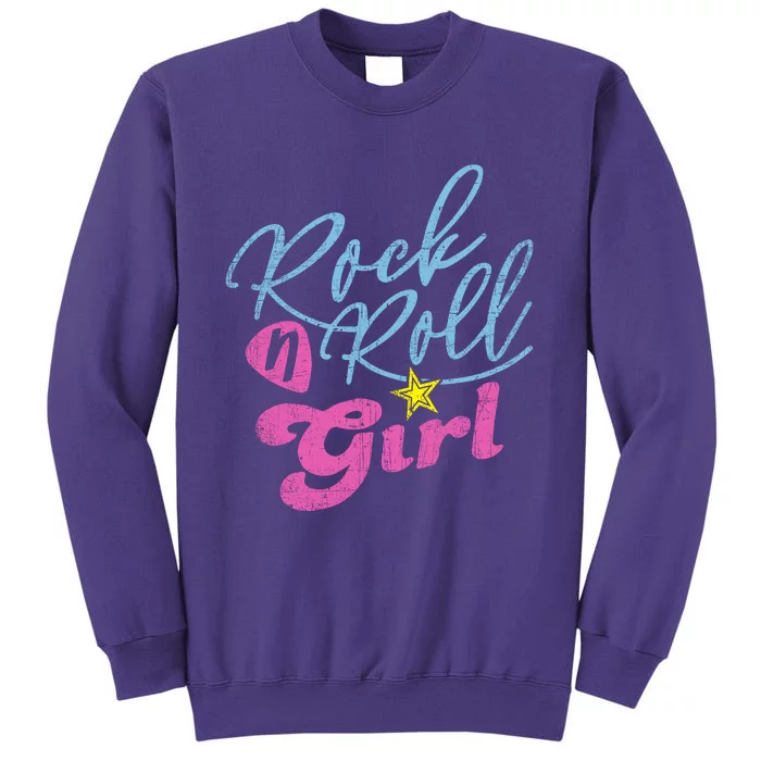 Rock N Roll Girl Purple Sweatshirt