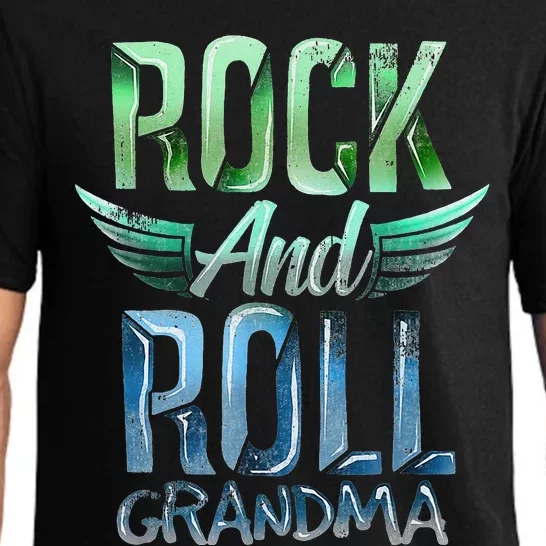 Rock n Roll Grandma' Cool Rock n Roll Mother's Day Pajama Set