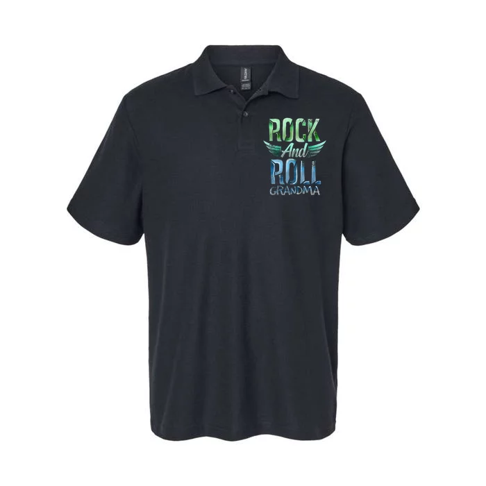 Rock n Roll Grandma' Cool Rock n Roll Mother's Day Softstyle Adult Sport Polo