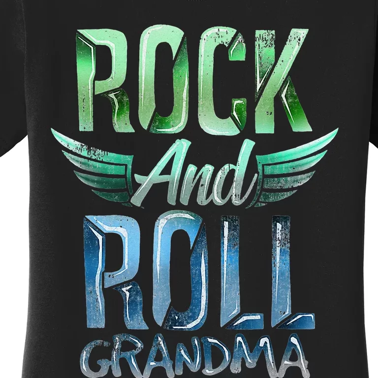 Rock n Roll Grandma' Cool Rock n Roll Mother's Day Women's T-Shirt