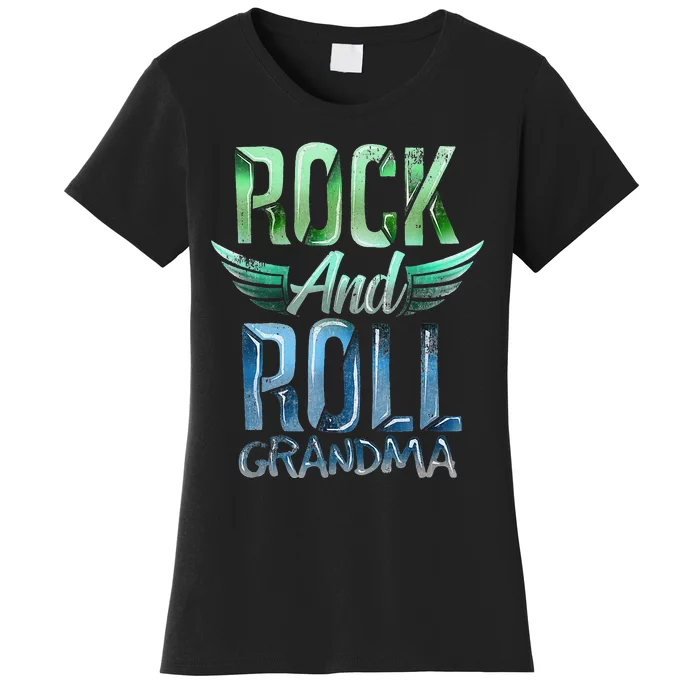 Rock n Roll Grandma' Cool Rock n Roll Mother's Day Women's T-Shirt