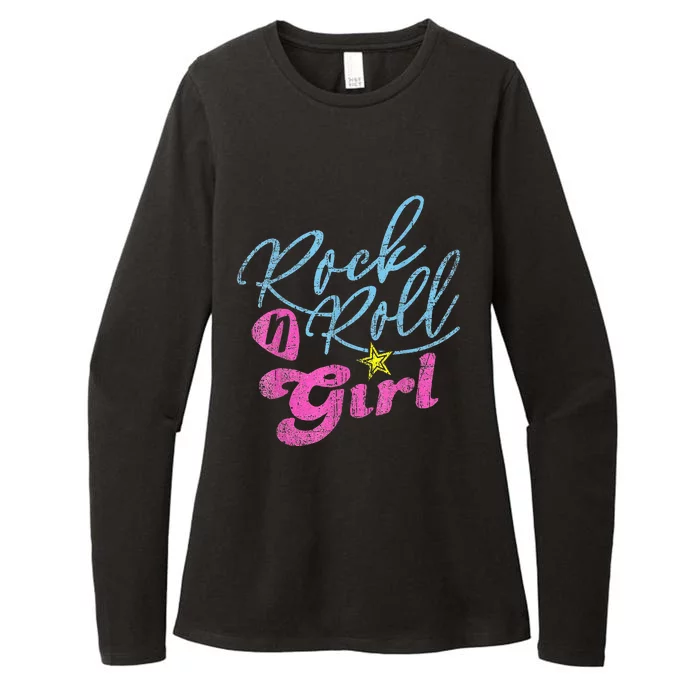 Rock N Roll Girl Purple Darla Womens CVC Long Sleeve Shirt