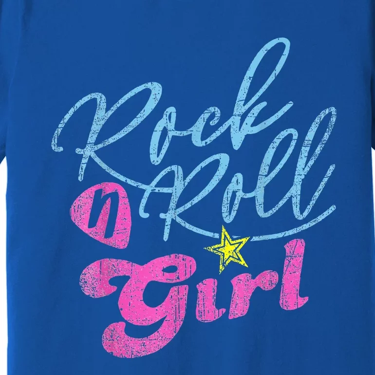 Rock N Roll Girl Purple Darla Premium T-Shirt