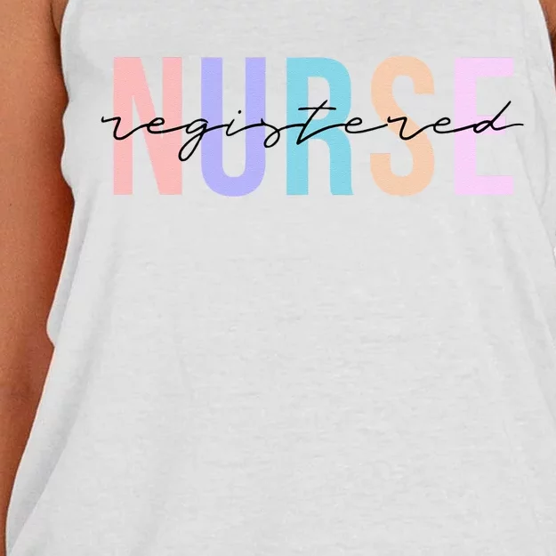 Registered Nurse RN Emergency Room Nurse Women's Knotted Racerback Tank