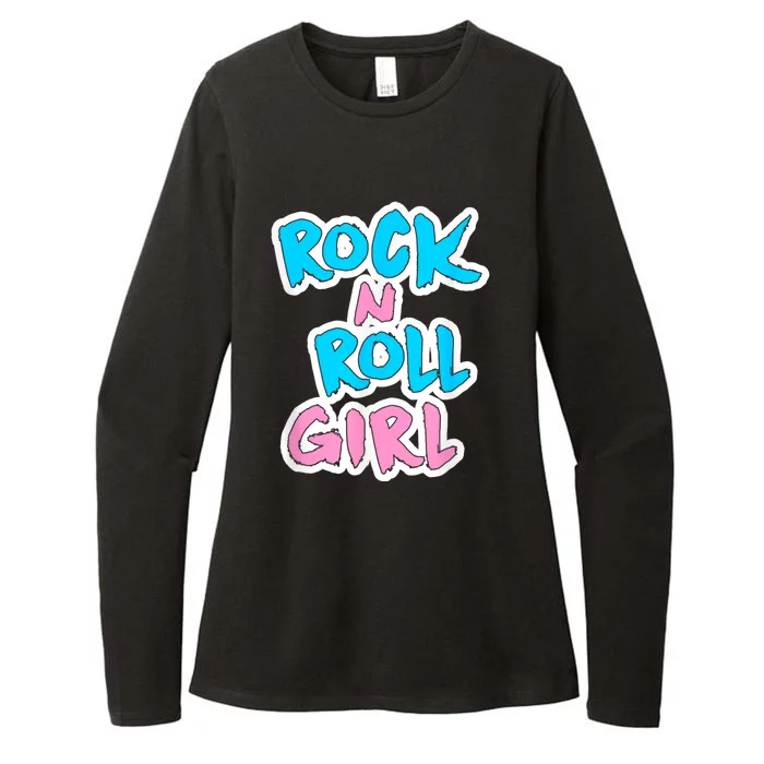 Rock N Roll Girl Cute Rockstar Concert Womens CVC Long Sleeve Shirt