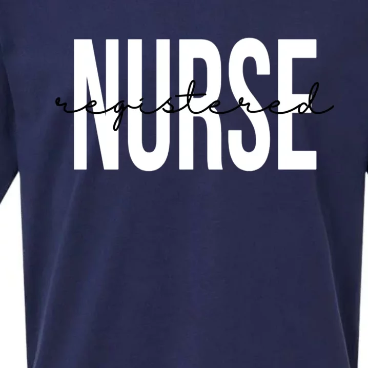 Registered Nurse Rn Emergency Room Nurse Gift Sueded Cloud Jersey T-Shirt