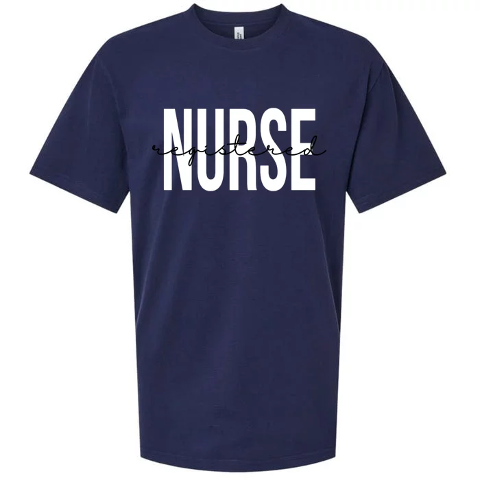 Registered Nurse Rn Emergency Room Nurse Gift Sueded Cloud Jersey T-Shirt