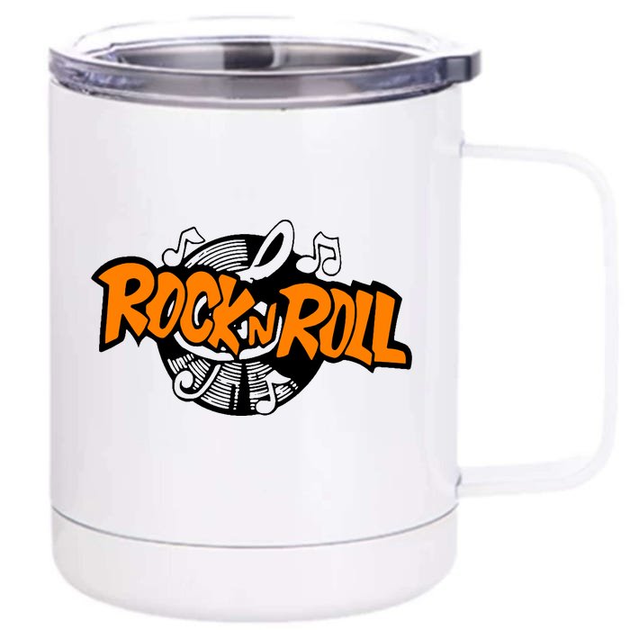 Rock N Roll Front & Back 12oz Stainless Steel Tumbler Cup