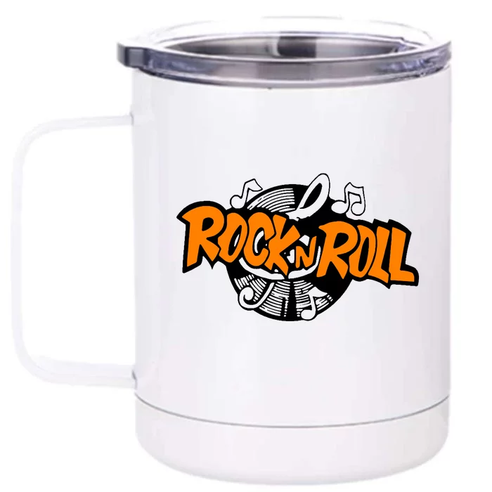 Rock N Roll Front & Back 12oz Stainless Steel Tumbler Cup