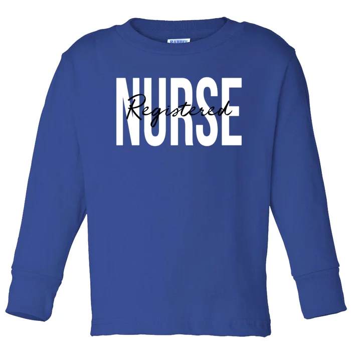 Registered Nurse Rn Emergency Room Nurse Meaningful Gift Toddler Long Sleeve Shirt