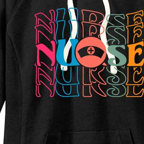 Retro Nurse Women's Fleece Hoodie