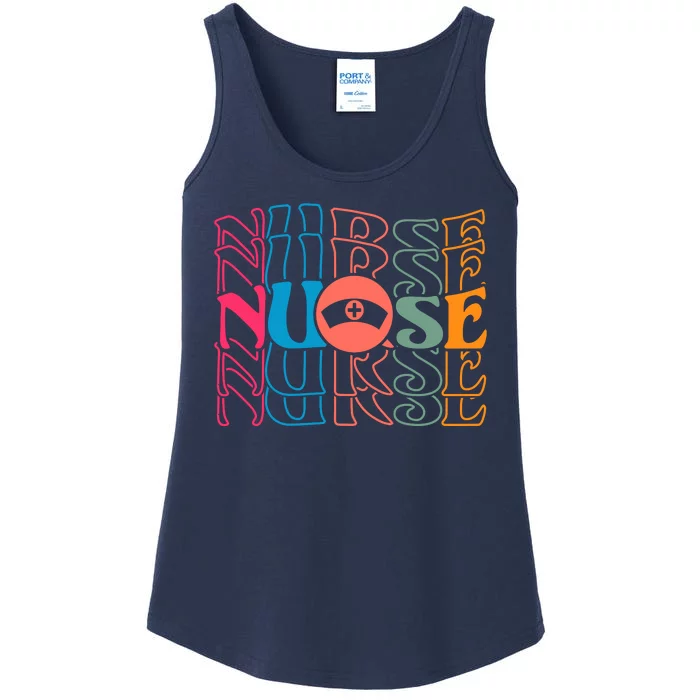 Retro Nurse Ladies Essential Tank