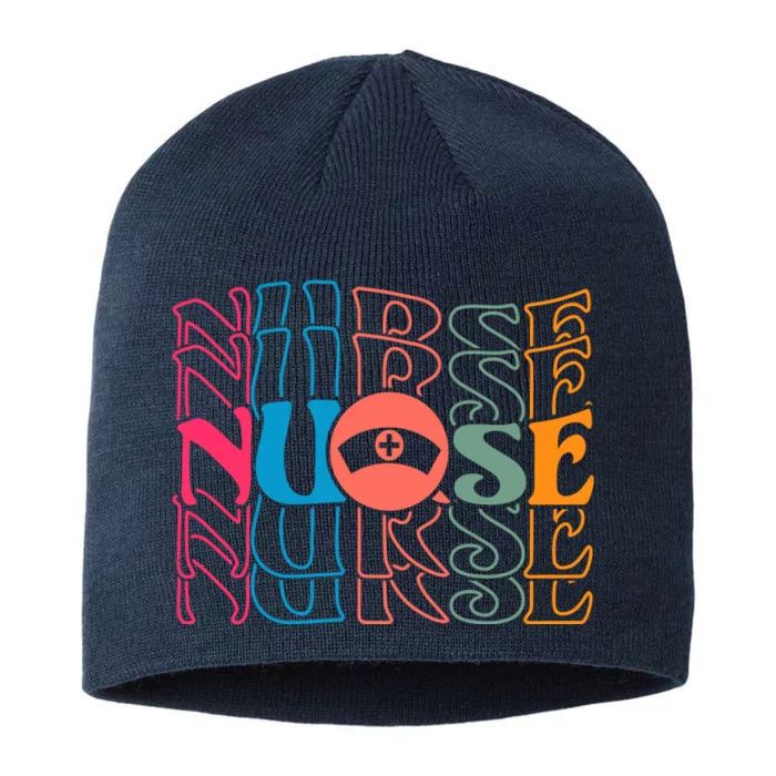 Retro Nurse 8 1/2in Sustainable Knit Beanie