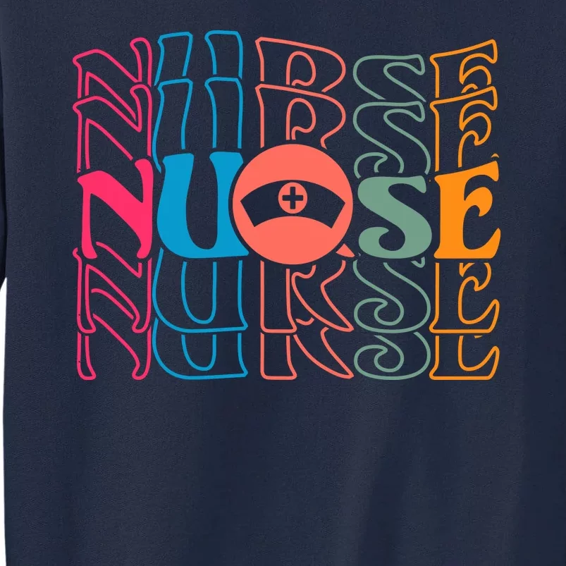 Retro Nurse Tall Sweatshirt