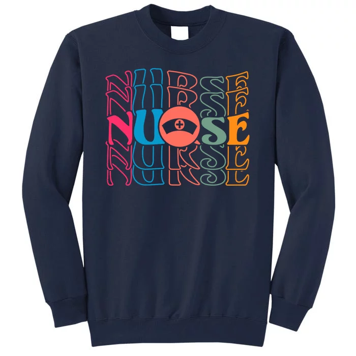 Retro Nurse Tall Sweatshirt