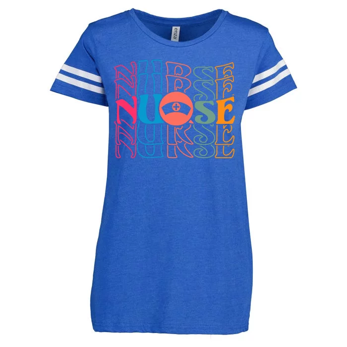 Retro Nurse Enza Ladies Jersey Football T-Shirt