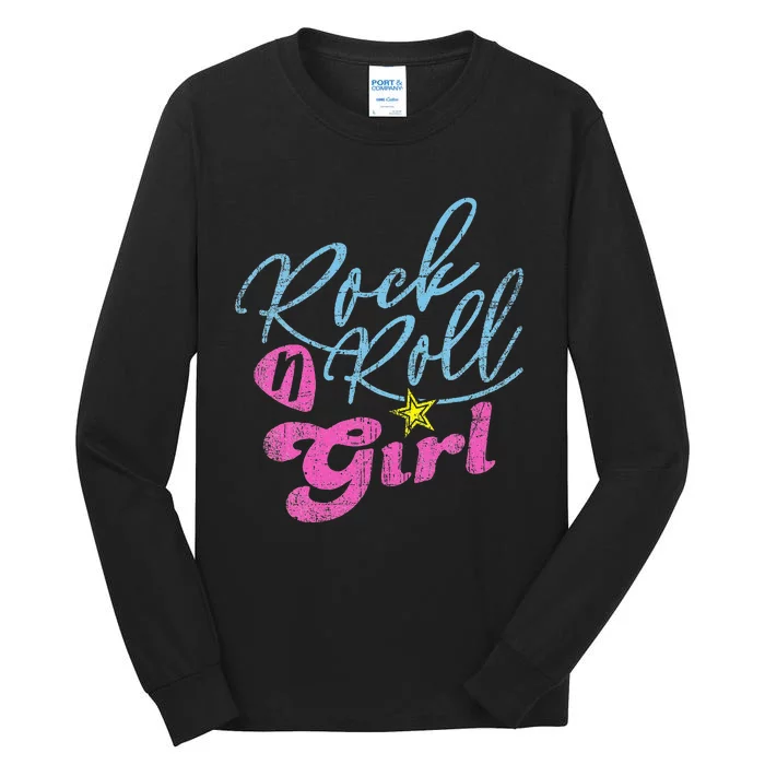 Rock N Roll Girl Purple Darla Tall Long Sleeve T-Shirt