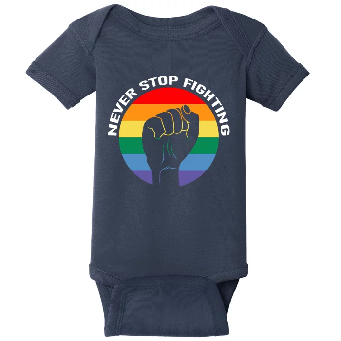 Retro Never Stop Fighting To Save America 2024 Baby Bodysuit