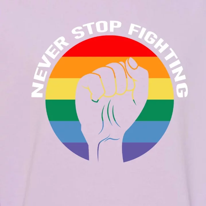 Retro Never Stop Fighting To Save America 2024 Garment-Dyed Sweatshirt