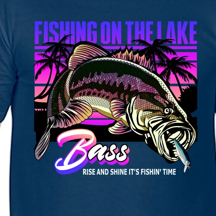 Rise N Shine Its Fishing Time Bass Lake Comfort Colors T-Shirt