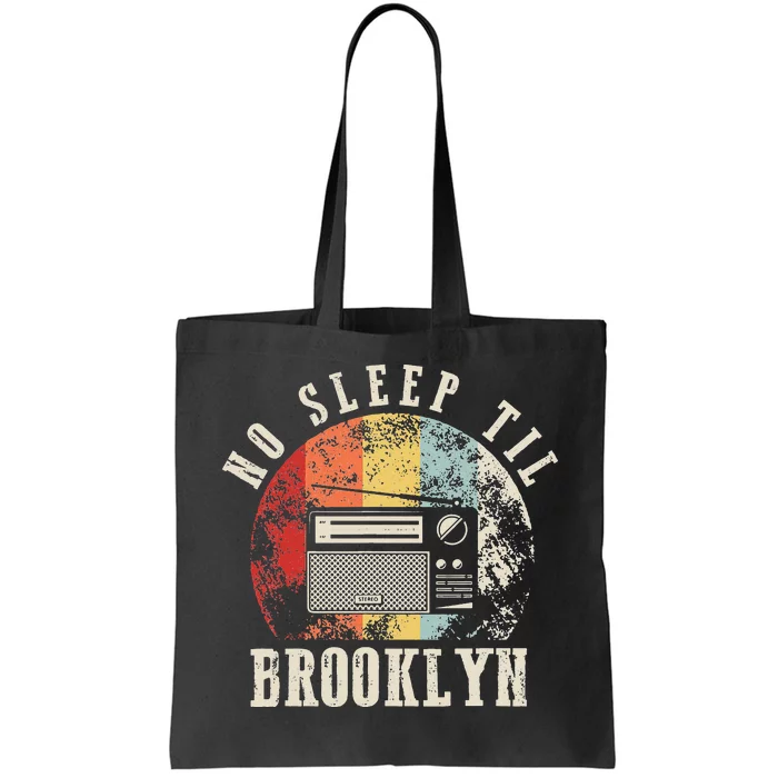 Retro No Sleep Til Brooklyn Old School Portable Stereo Tote Bag