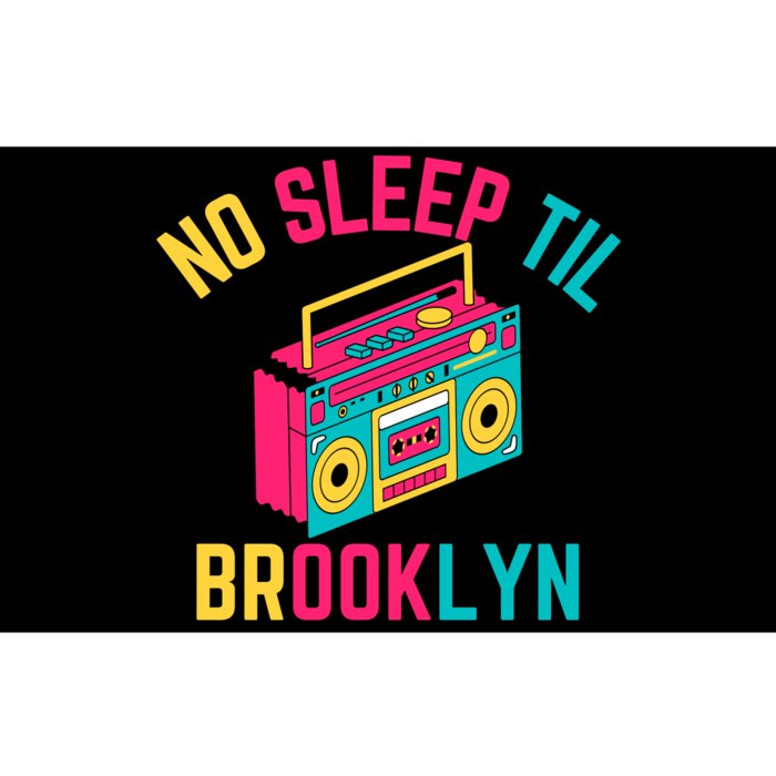 Retro No Sleep Til Brooklyn Bumper Sticker