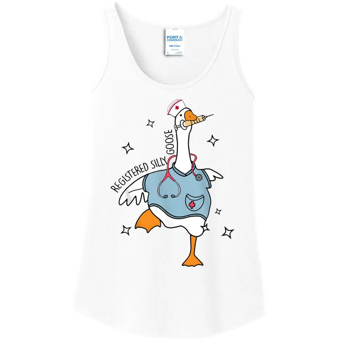 Registered Nurse Silly Goose Ladies Essential Tank