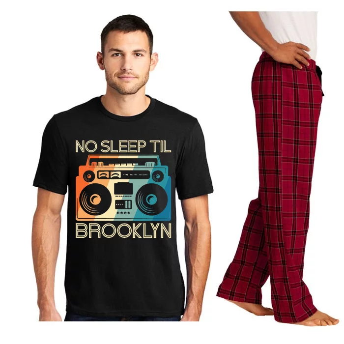 Retro No Sleep Til Brooklyn Old School Portable Stereo Pajama Set