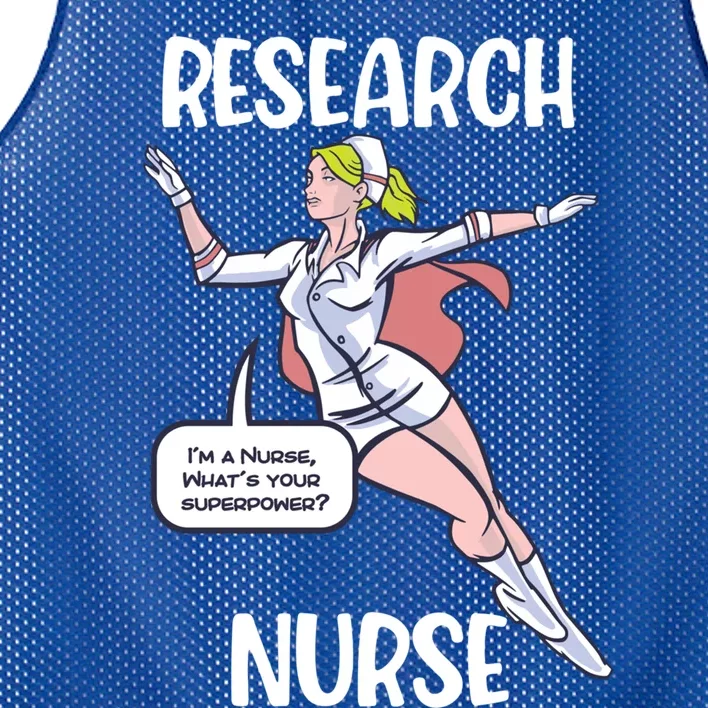 Research Nurse Superhero Nursing Cool Gift Mesh Reversible Basketball Jersey Tank