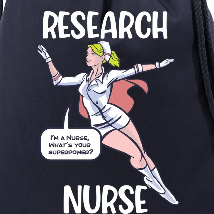 Research Nurse Superhero Nursing Cool Gift Drawstring Bag