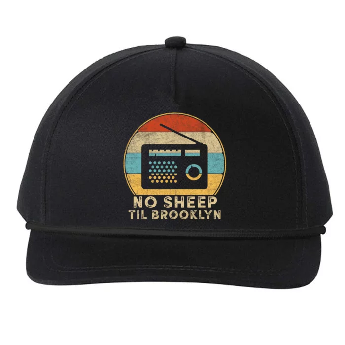 Retro No Sleep Til Brooklyn Old School Portable Stereo Snapback Five-Panel Rope Hat