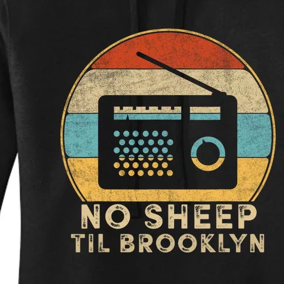 Retro No Sleep Til Brooklyn Old School Portable Stereo Women's Pullover Hoodie